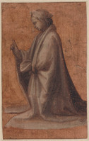 K IX 043
          <br/>
          Vrouw, geknield naar links, in zware mantel
          <br/>
          <em>Bartolommeo, Fra (1472-1517) - omgeving van</em>